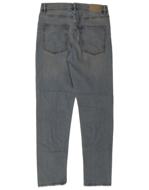 Zara Herren Straight Jeans EU 40 Medium W31 L31 Blaue Baumwolle