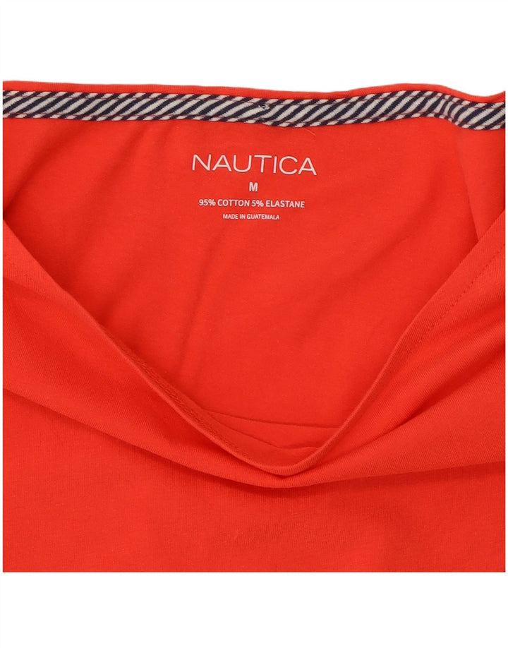 NAUTICA Damen-Blusenoberteil UK 12 Mittelrote Baumwolle