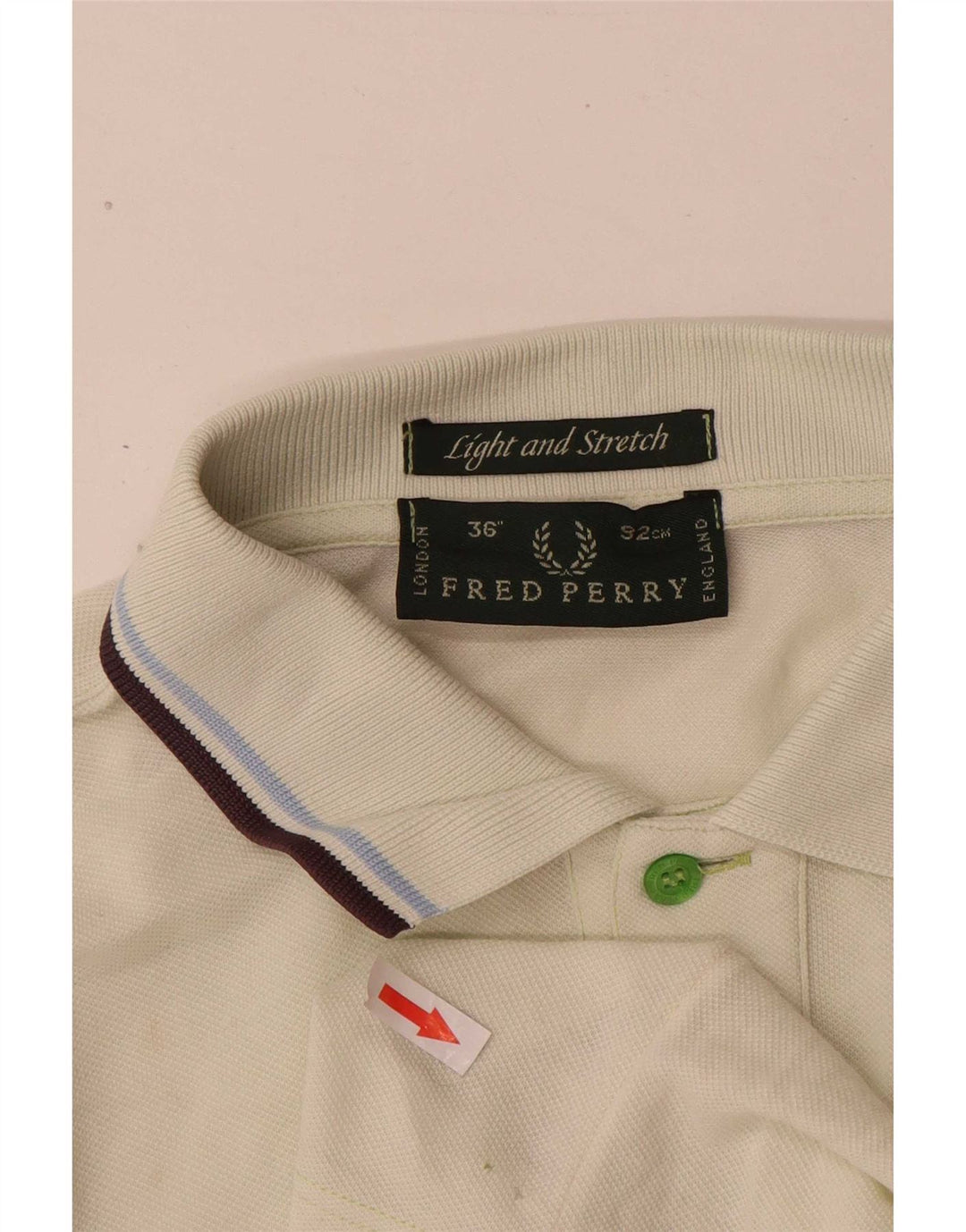 Fred Perry Herren-Poloshirt, klein, grün gestreift, Baumwolle