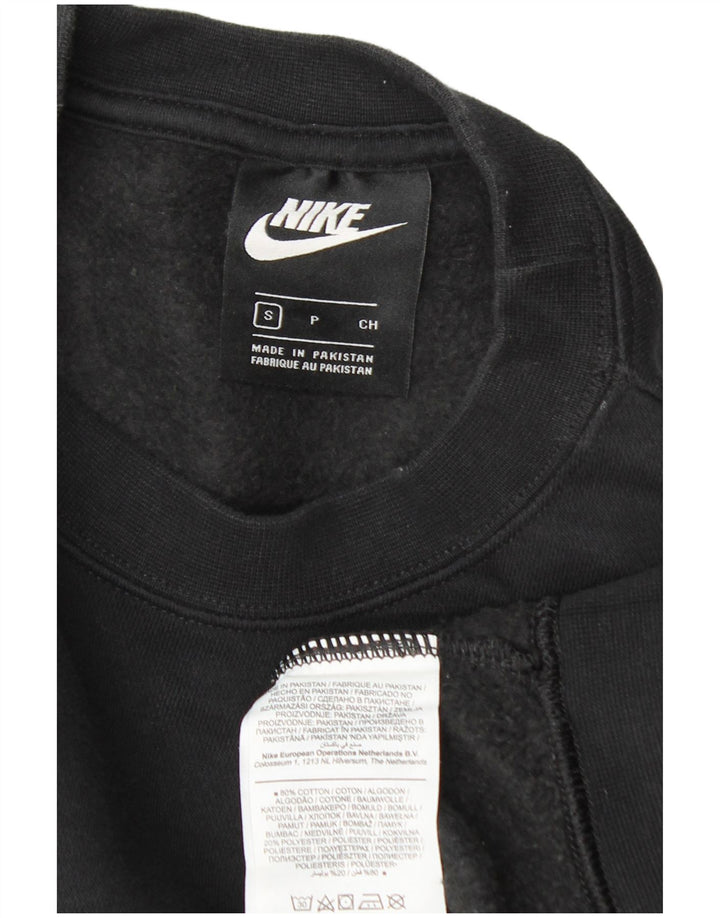 Nike Damen-Sweatshirt in Übergröße, Größe S, Schwarz, Baumwolle, UK 10