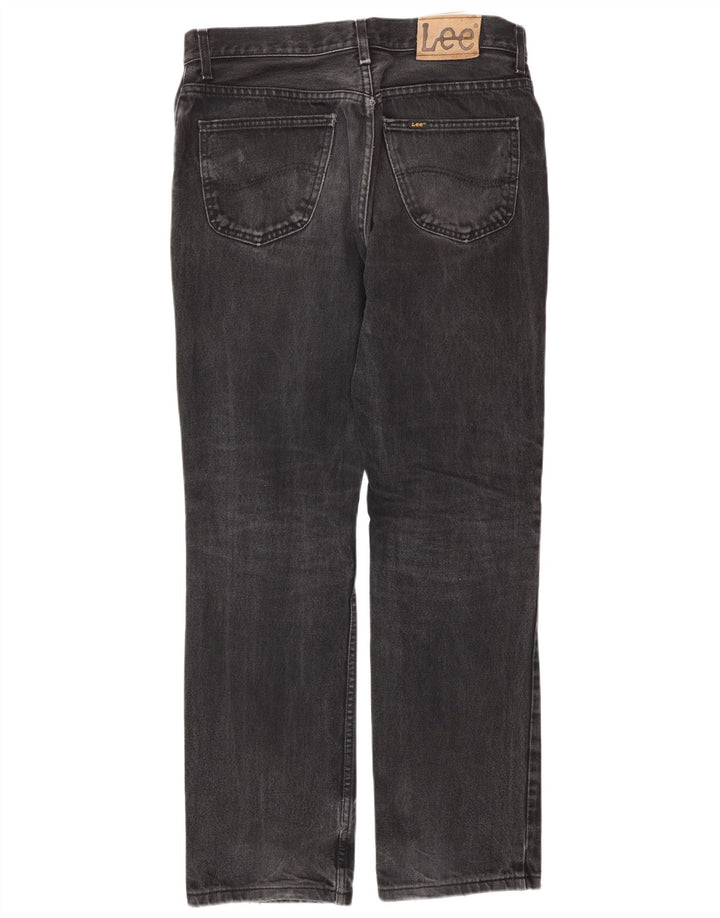 LEE Herren Detroit Straight Jeans W34 L34 Graue Baumwolle