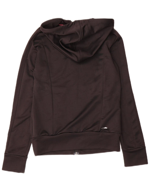 Adidas Damen Zip Hoodie Pullover UK 4/6 XS Schwarz Polyester