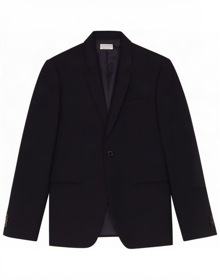 Zara Herren-Blazerjacke mit 1 Knopf, EU 50, groß, Marineblau