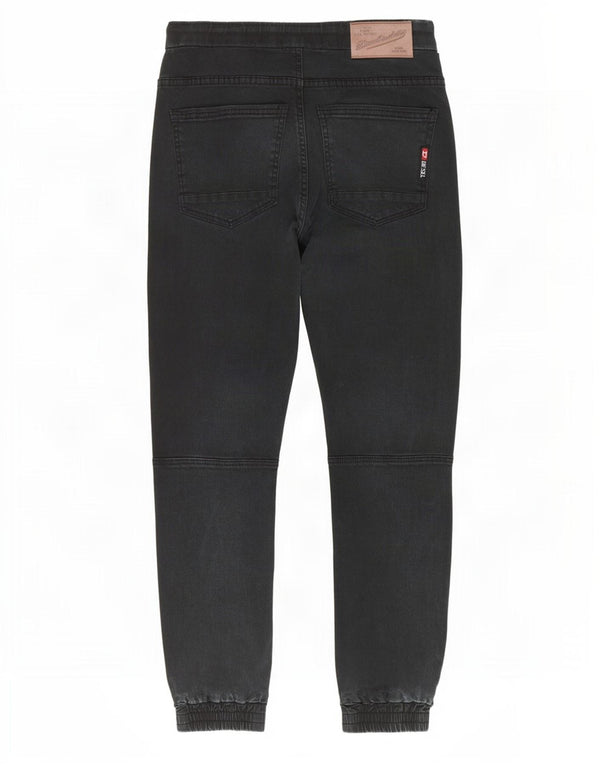 Diesel Womens Joggers Straight Jeans IT 42 Medium W29 L28 Schwarze Baumwolle