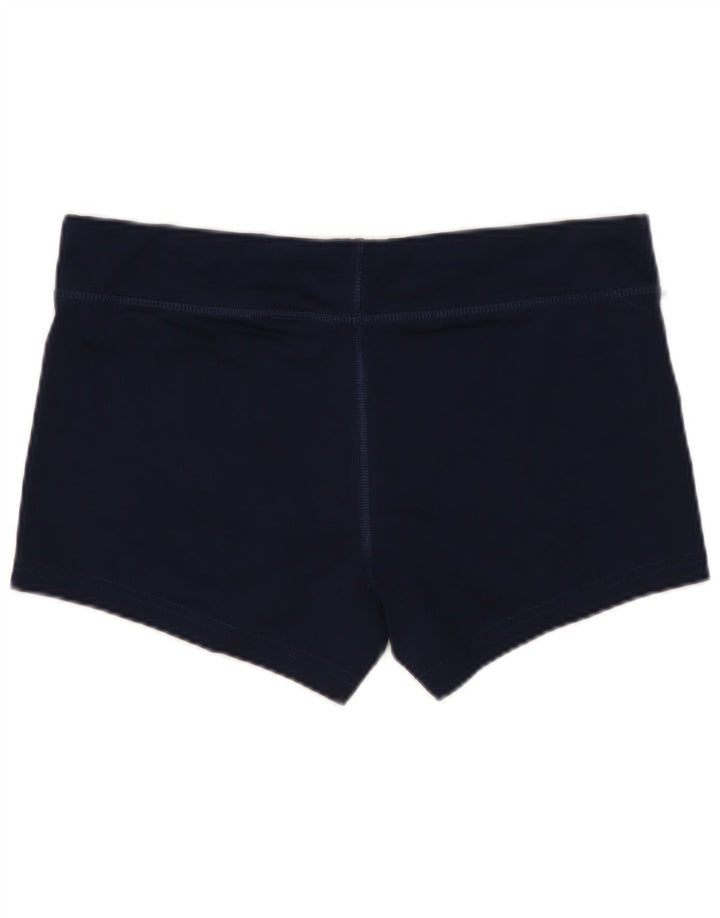 NIKE Damen Dri Fit Sport Shorts UK 12 Medium Marineblau Polyester