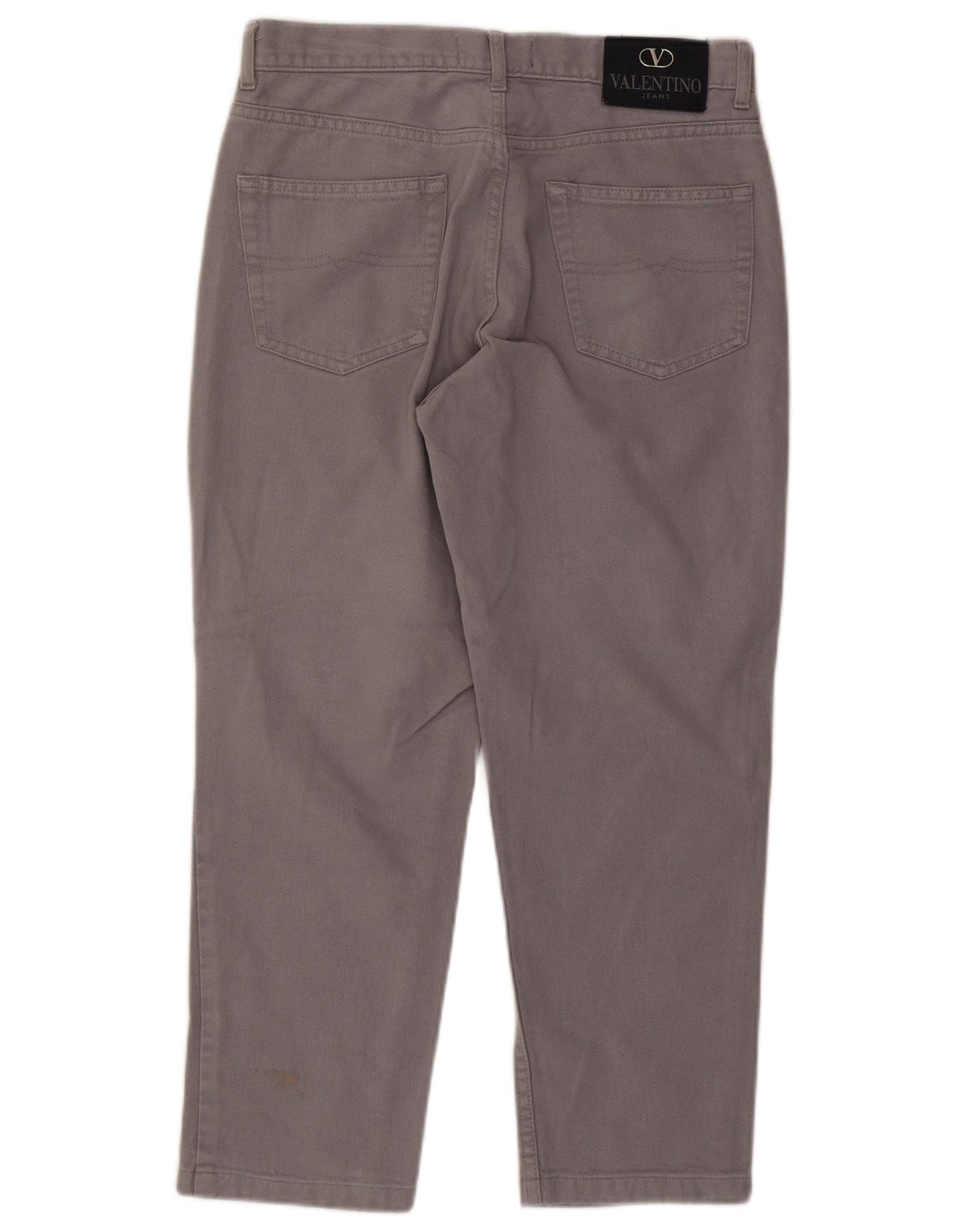 Valentino Herren Straight Jeans W34 L26 Graue Baumwolle