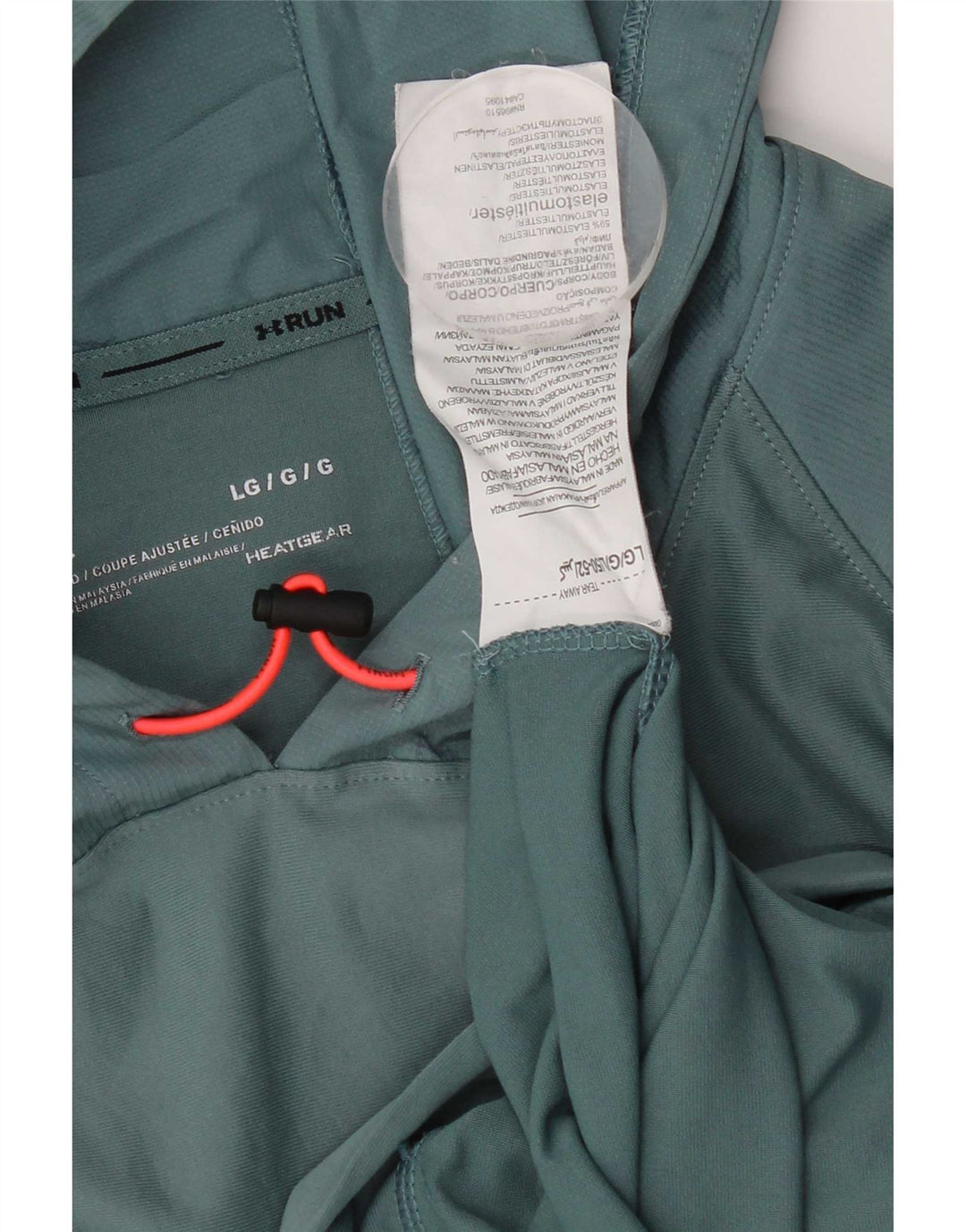 Under Armour Herren-Trainingsanzug mit Kapuze, Pullover, Größe L, Türkis, Elastan