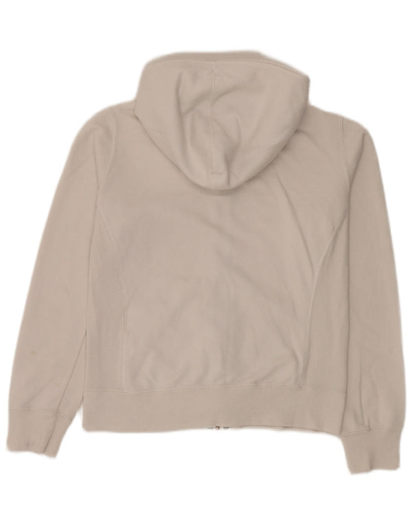 Champion Damen-Kapuzenpullover mit normaler Passform und Reißverschluss, UK 12, Mittelweiß, Sport