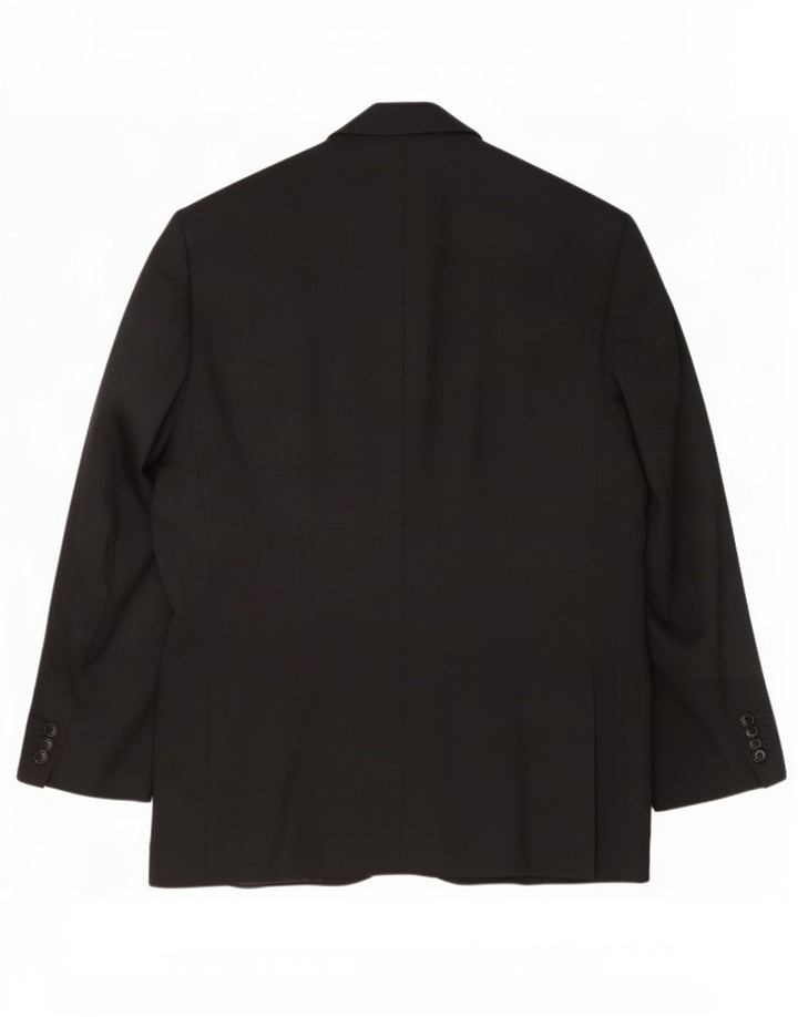 Zara Herren-Blazer mit 2 Knöpfen, UK 40, große schwarze Wolle