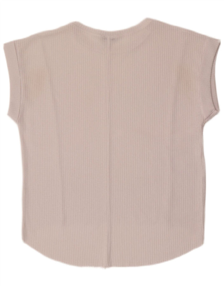 Zara Damen-Oversize-Trägershirt, Gr. 10, Größe S, Weiß