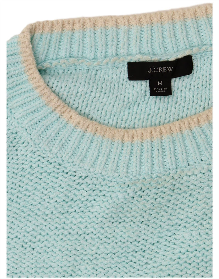 J. CREW Damen Übergroßer Pullover mit U-Boot-Ausschnitt, UK 14, Mitteltürkis