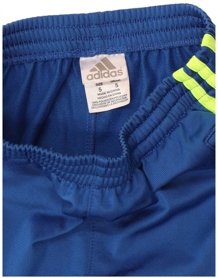 Adidas Trainingshose für Jungen, 4–5 Jahre, blaues Polyester
