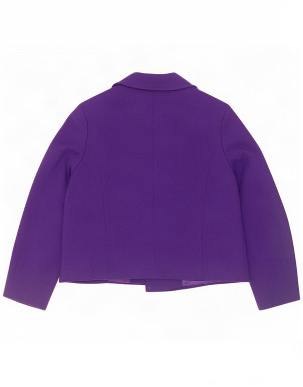 Marks & Spencer Damen Übergroßer Pea Coat UK 16 Large Lila