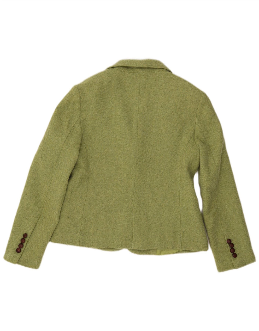 ANDREA MARE Damen 3-Knopf-Blazerjacke IT 42 Mittelgrüne Wolle