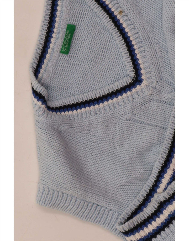 Benetton Tanktop für Jungen, 7–8 Jahre, blau gestreift