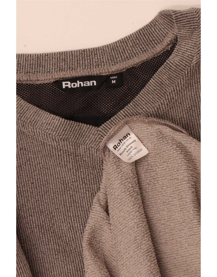 Rohan Herren-Top, langärmelig, mittelgraues Polyester