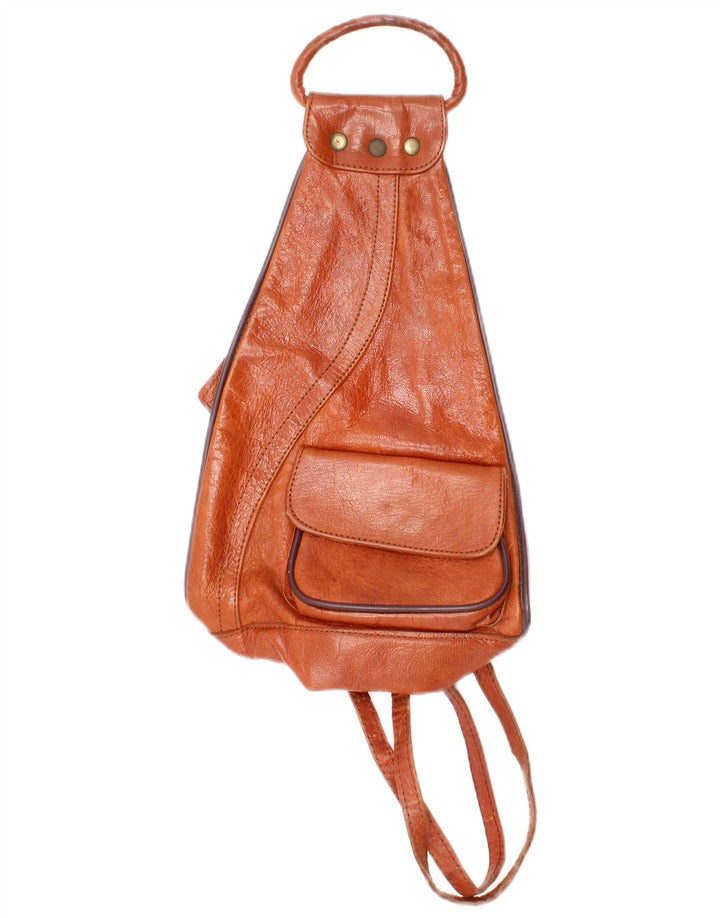 Vintage Damen Lederrucksack Einheitsgröße L8 Braun