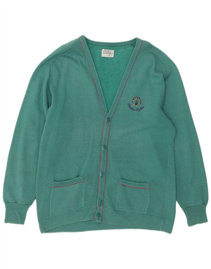 American System Herren-Trainingsanzug-Top-Jacke, große grüne Baumwolle