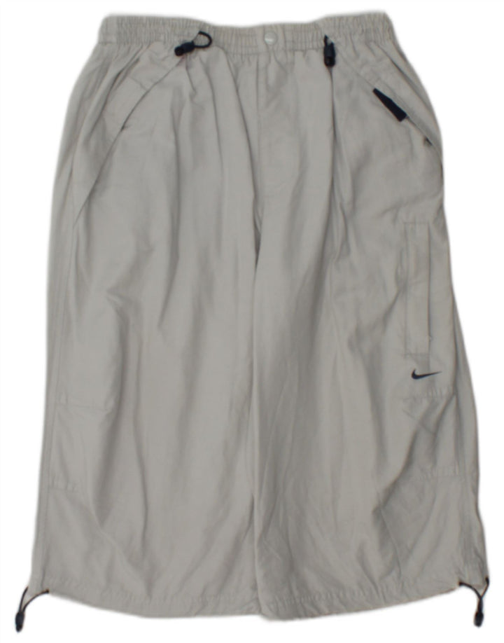 Nike Herren-Sportshorts, Größe S, graue Baumwolle