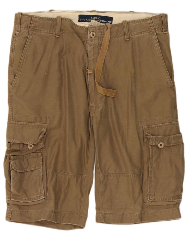 Gaudi Herren Cargoshorts IT 50 Large W38 Khaki Baumwolle