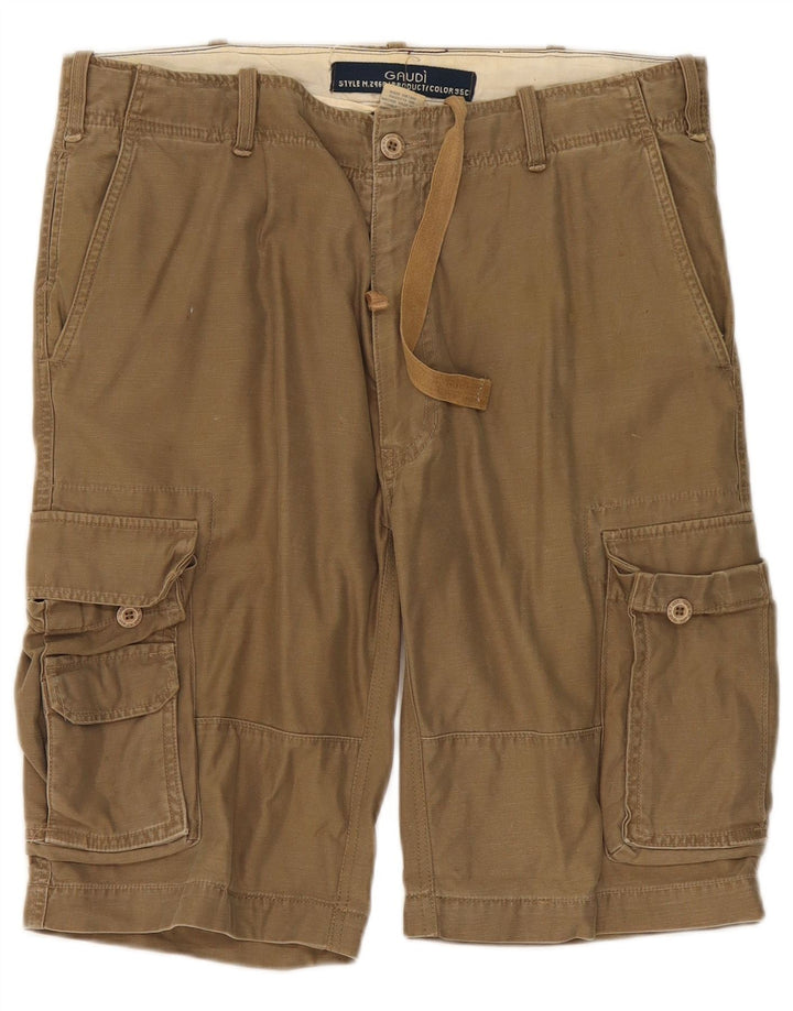 Gaudi Herren Cargoshorts IT 50 Large W38 Khaki Baumwolle