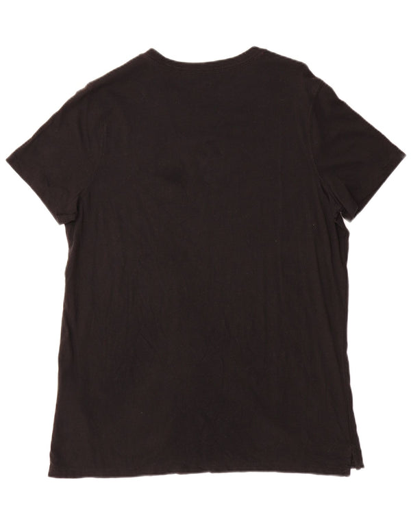 Carhartt Womens Relaxed Fit Graphic T-Shirt Top US 12/14 Large Schwarz Tencel