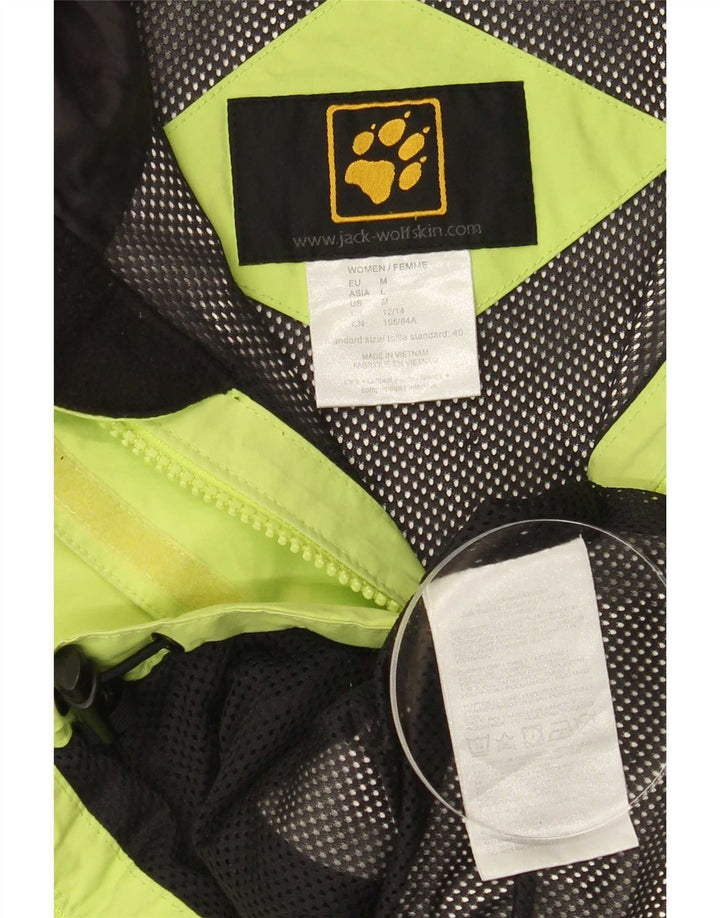 Jack Wolfskin Damen-Regenjacke mit Kapuze, UK 12/14, mittelgrün, Polyamid