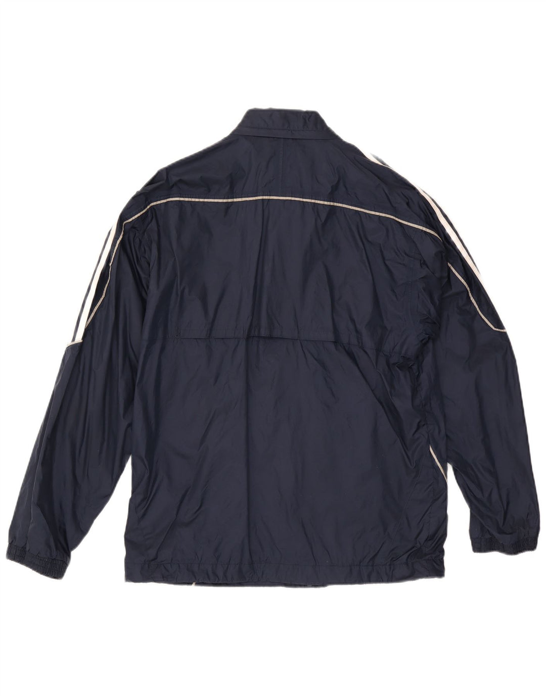 Adidas Herren Regenjacke mit Kapuze UK 36 Small Marineblau Polyamid