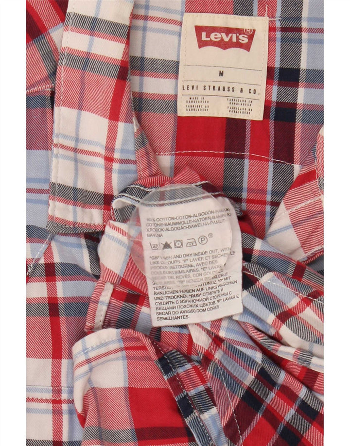 Levi's Damen-Hemd UK 14, mittelrot, kariert, Baumwolle