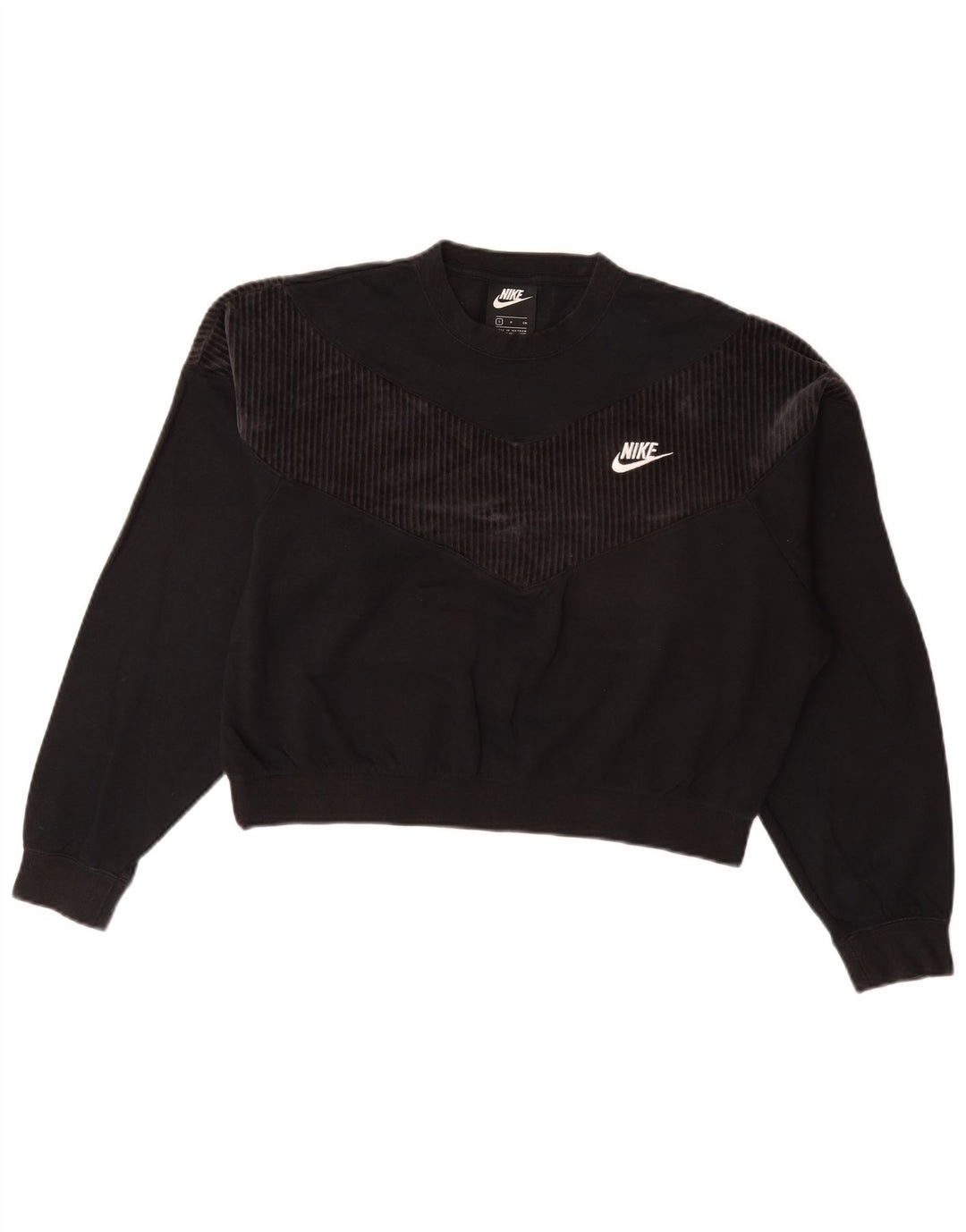 NIKE Damen-Sweatshirt in Übergröße, Gr. 10, Größe S, Schwarz, Baumwolle