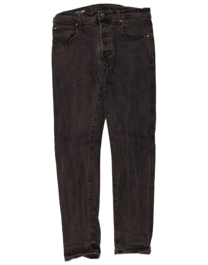 G-Star Herren Slim Jeans W33 L32 Schwarz