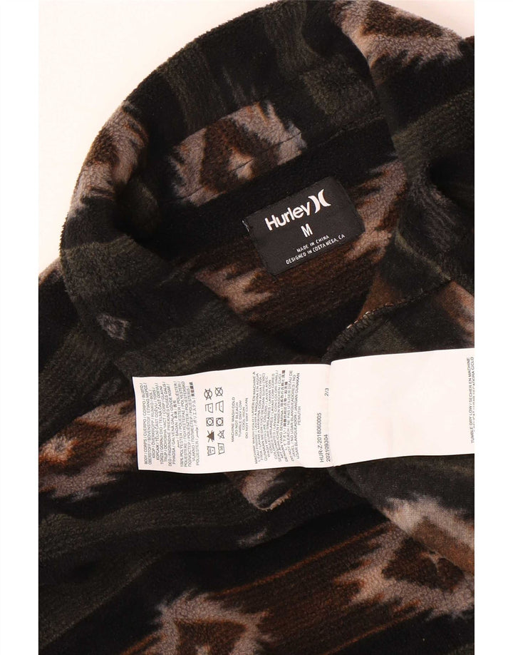 Hurley Herren-Fleeceshirt, mittelgroß, mehrfarbig, Fair-Isle-Polyester