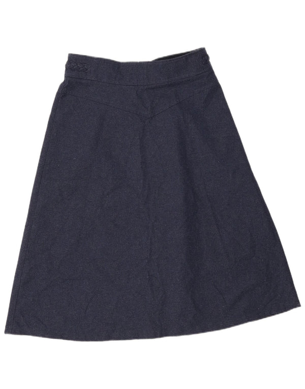 Brugi Damen-A-Linien-Rock W30 Mittelmarineblaues Polyester