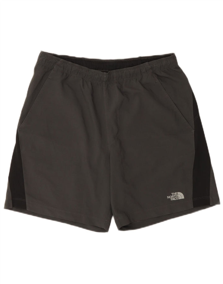 The North Face Herren-Sportshorts aus mittelgrauem Colourblock-Polyester