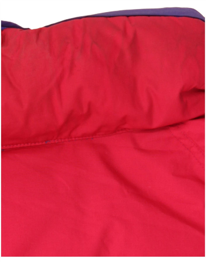 DIADORA Herren Übergroße wendbare wattierte Jacke UK 42 XL Rot Polyester