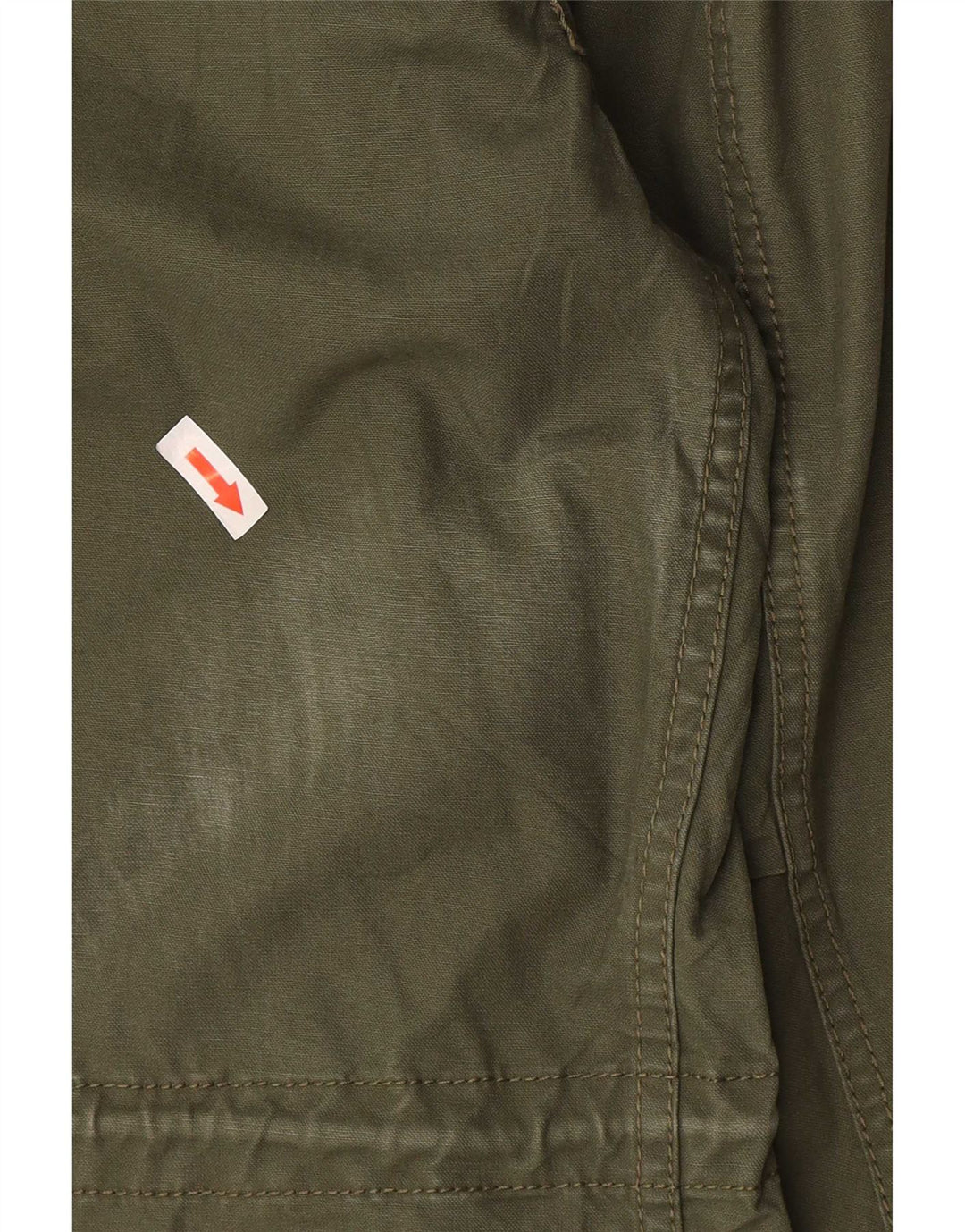 Zara Herren-Parka mit Kapuze, Größe 40, Khaki