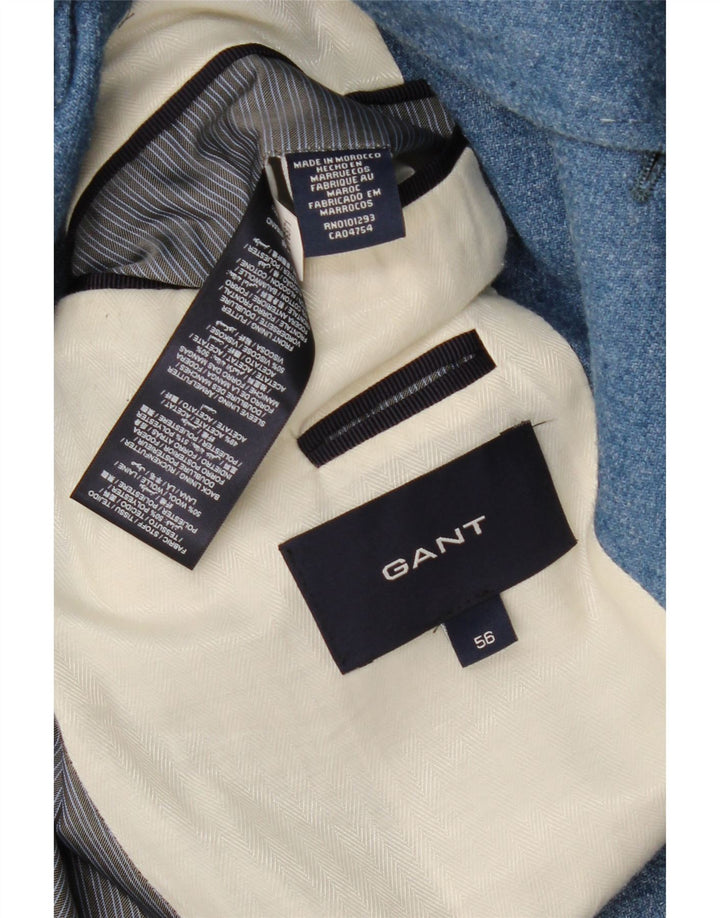 Gant Herren-Blazer mit 3 Knöpfen, IT 56, XL, Blau, Polyester