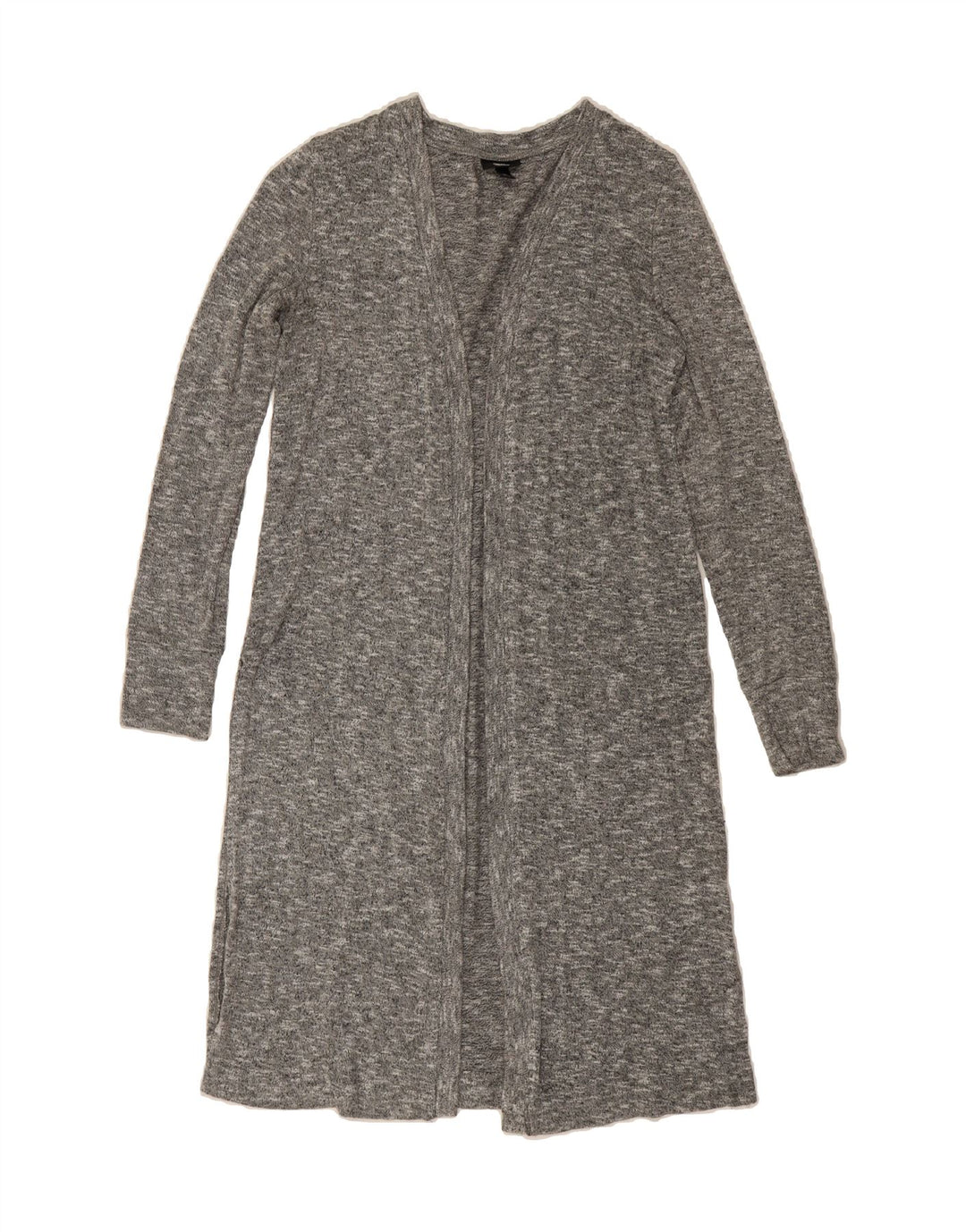 MOSSIMO Womens Longline Cardigan Sweater UK 10 Small Grey Rayon Vintage Mossimo and Second-Hand Mossimo from Messina Hembry 