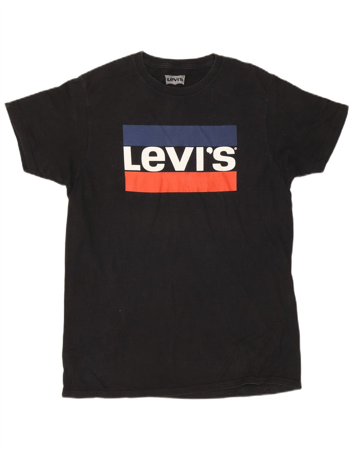 Levi's Herren T-Shirt mit Grafik, mittelgroß, Schwarz