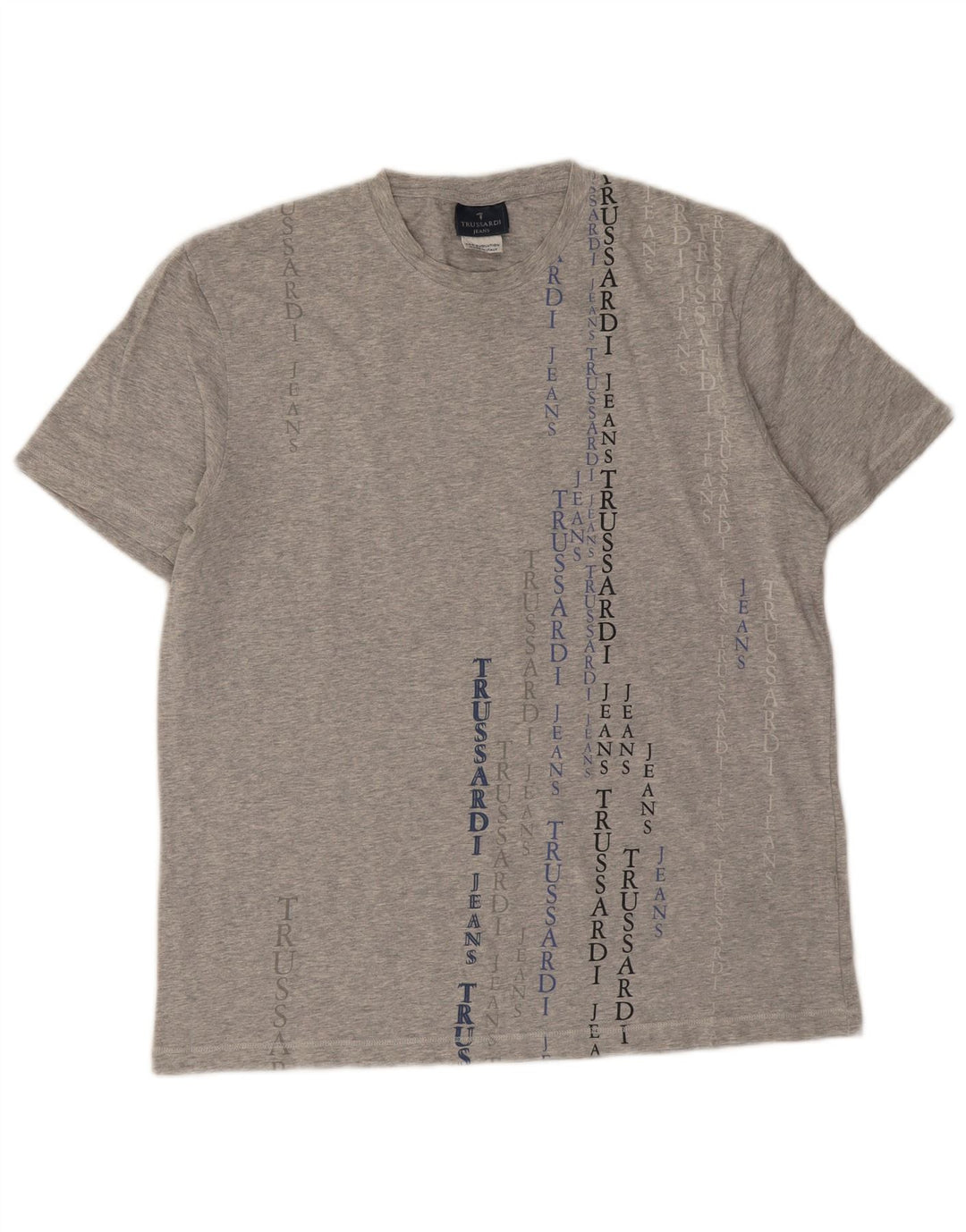Trussardi Jeans Herren-T-Shirt mit Grafik, groß, grau meliert