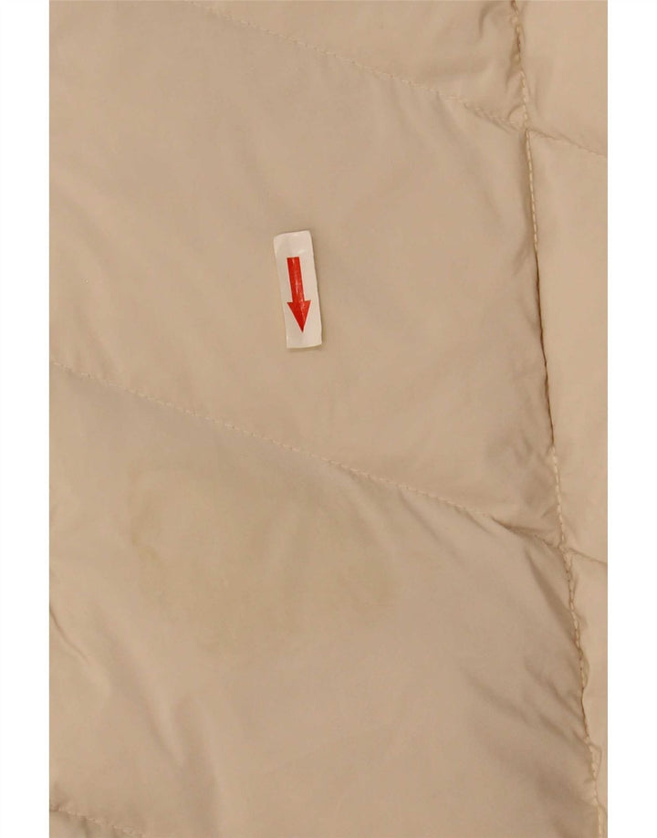 MOTIVI Wattierter Damenmantel mit Kapuze, UK 12, mittelbeigefarbenes Polyester