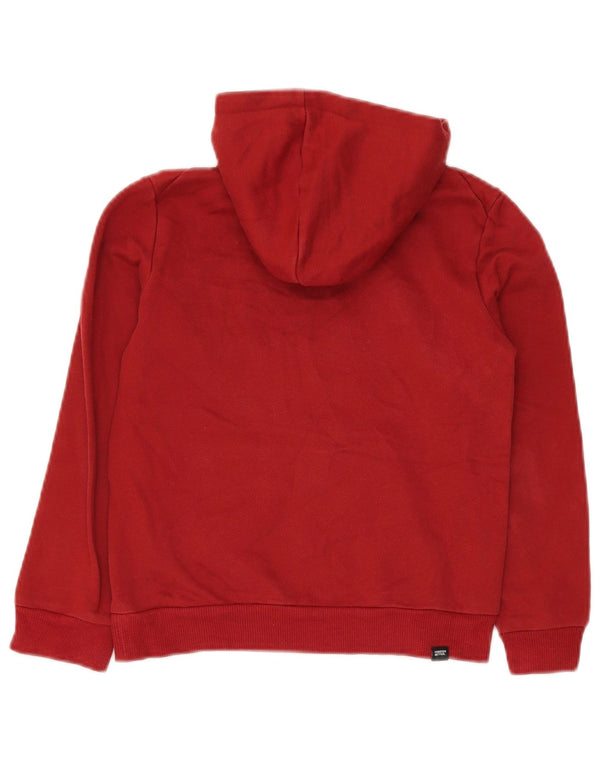 PUMA Jungen Graphic Hoodie Pullover 9–10 Jahre, rote Baumwolle