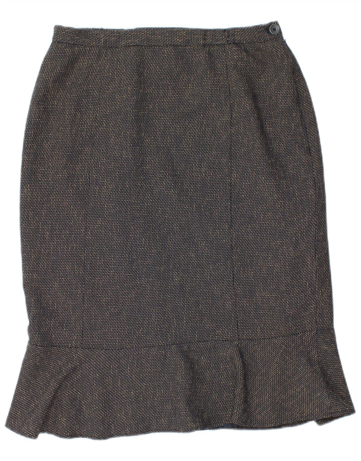 Eastex Damen Trompetenrock UK 12 Medium W30 Marineblau Polyester