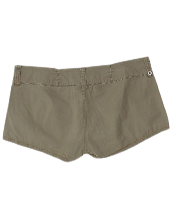 DIESEL Damen Hot Pants W29 Medium Khaki Baumwolle