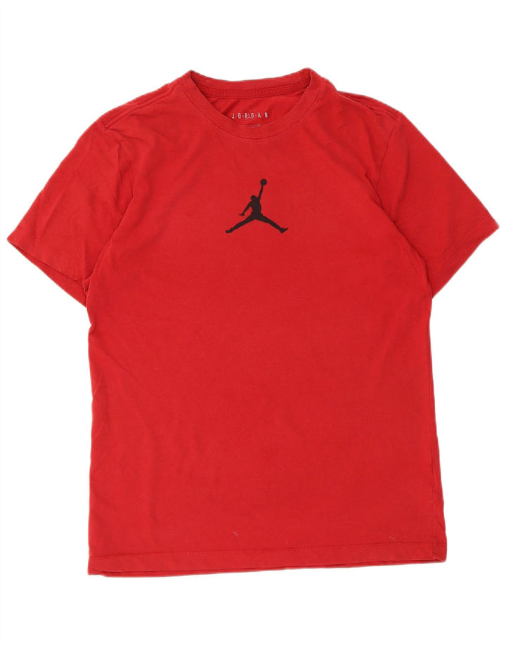 Jordan Herren-T-Shirt mit Dri-Fit-Grafik, Größe S, rote Baumwolle