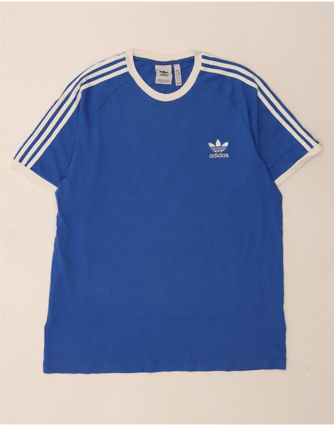 Adidas Herren T-Shirt Top XL Blau Baumwolle