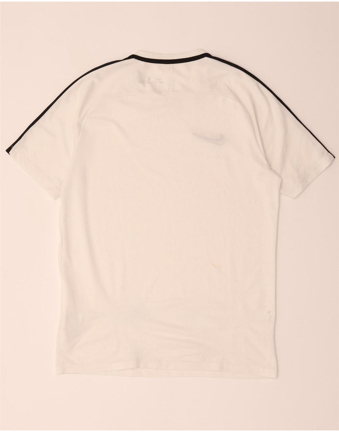 Nike Herren Dri Fit T-Shirt-Oberteil, groß, weißes Farbblock-Polyester