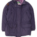 DIADORA Damen Übergroße wattierte Jacke UK 10 Small Marineblau Polyester