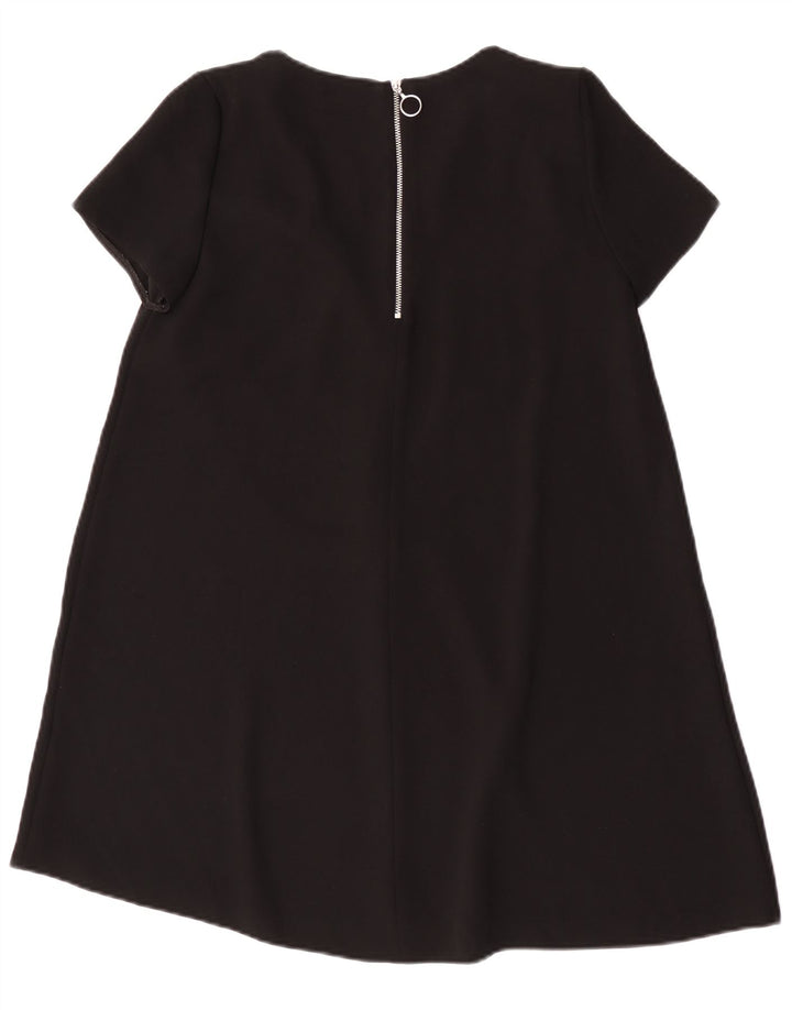 Zara Damen A-Linien-Kleid UK 6 XS Schwarz