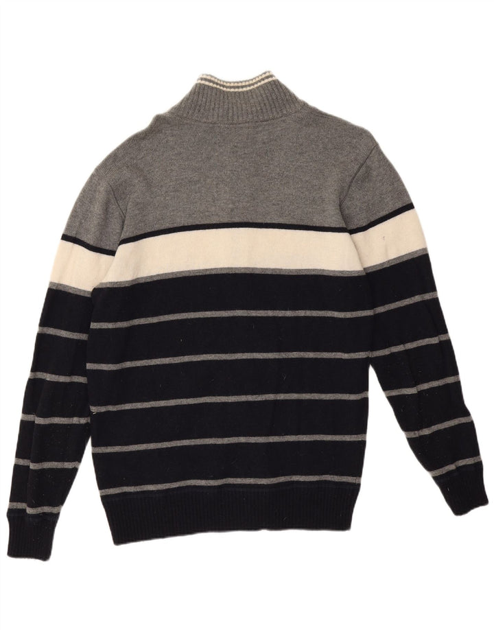 North Sails Herren-Cardigan-Pullover XL Graue Colourblock-Wolle